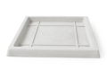 Podstawka KWADRATOWA z kompozytu 19x2cm BIAŁA GSFB30.BK.POD