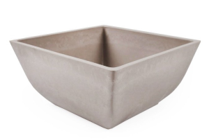 Doniczka Misa kwadratowa z kompozytu Eco TAUPE 25x25x17 GSWFD25.TP