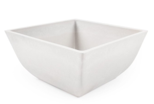Doniczka MISA kwadratowa z kompozytu BIAŁA 25,5x12,7cm GSWFD25.BK