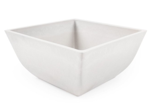 Doniczka MISA kwadratowa z kompozytu BIAŁA 25,5x12,7cm GSWFD25.BK