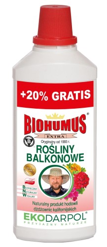 BIOHUMUS nawóz naturalny do roślin balkonowych 1L+20% EKODARPOL