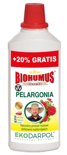 BIOHUMUS nawóz naturalny do Pelargonii 1L+20% EKODARPOL
