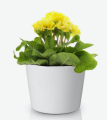 Doniczka osłonka ceramiczna BIAŁA gładka 12cm