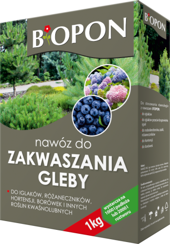 Nawóz granulowany do zakwaszania gleby BIOPON 1kg