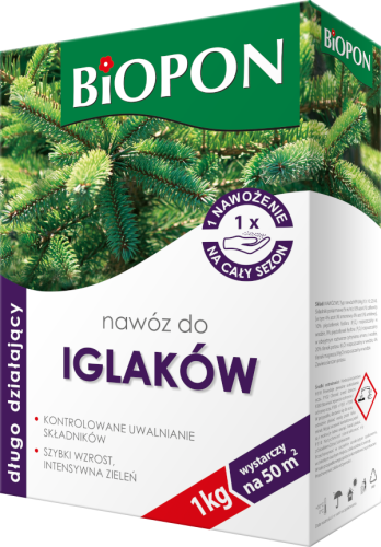 Nawóz długodziałający do iglaków BIOPON 1kg