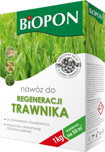 Nawóz do regeneracji trawnika BIOPON 1kg