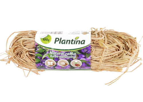 Rafia naturalna do wiązania drzewek i dekoracji 100g 