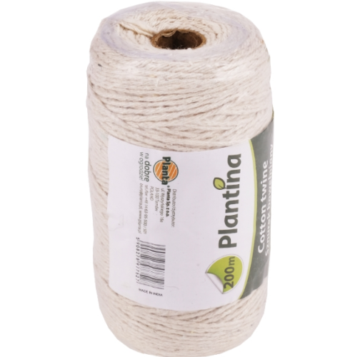 Sznurek bawełniany naturalny, miękki 200mb PLANTINA