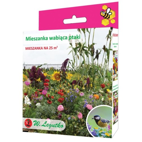 Mieszanka roślin jednorocznych wabiących ptaki 125g LEGUTKO