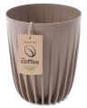 Doniczka kompozytowa MIRA ECO coffee latte 25cm LAMELA