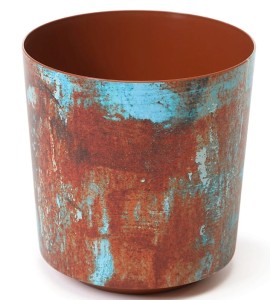 Doniczka plastikowa SOLO IML 28,5cm rdza 1 LAMELA