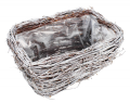 Balkonówka biała z brzozy z folią 30cm TD054.B.F