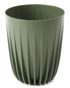 Doniczka MIRA ECO WOOD recycled Zielona 25cm LAMELA