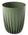 Doniczka MIRA ECO WOOD recycled Zielona 19cm LAMELA