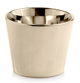 Doniczka ceramiczna lustrzana z połyskiem ZŁOTA 12cm