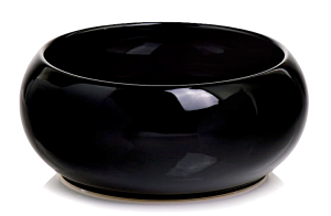 Doniczka ceramiczna misa CZARNA 19cm
