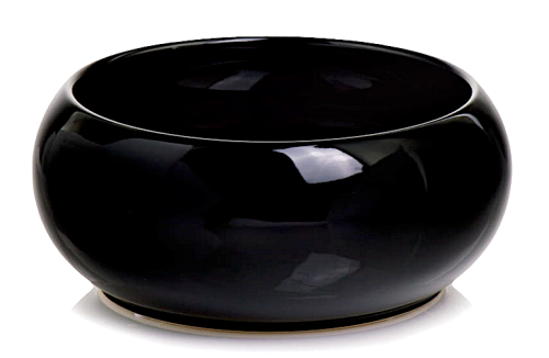 Doniczka ceramiczna misa CZARNA 19cm