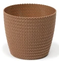 Doniczka MAGNOLIA JERSEY  ECO WOOD 26 Brązowa LAMELA
