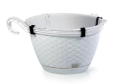 Doniczka Wisząca RATOLLA z podstawką TECHNO RATTAN Antracyt 25cm