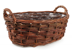 Kosz wiklinowy tacka owalna z uszami 50cm TZ167.4