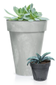 Doniczka Cube Effect plastikowa DCUB300E beton 30cm PROSPERPLAST