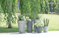 Doniczka Cube Effect plastikowa DCUB300E beton 30cm PROSPERPLAST
