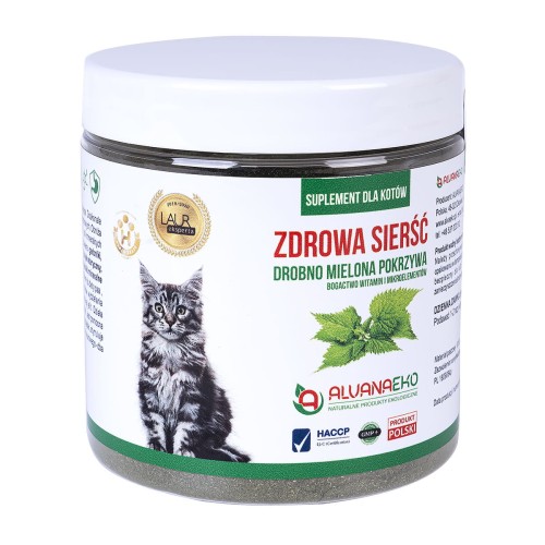 POKRZYWA dla KOTA odporność sierść 150g ALVANAEKO