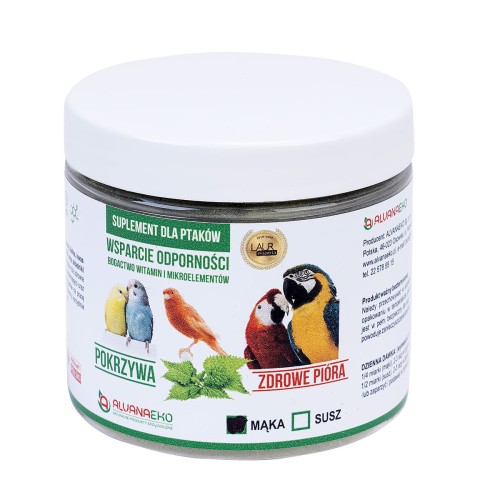 POKRZYWA dla PTAKÓW odporność  60g ALVANAEKO