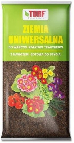 Podłoże Ziemia UNIWERSALNA do WARZYW i KWIATÓW 80L Nowy Chwalim