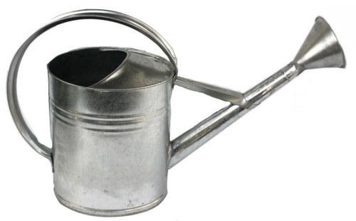 Konewka metalowa owalna ocynk 12L
