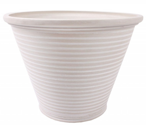 Donica z kompozytu DUŻA wcięcia 38cm BIAŁA GS09AG38B.BK 