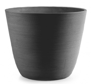 Donica z kompozytu wcięcia 38cm SZARA GS13D35.SZ