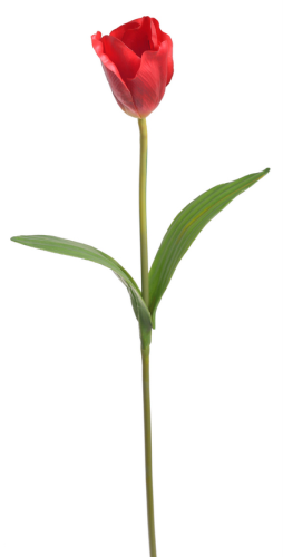Sztuczny TULIPAN PREMIUM czerwony 50cm 1szt