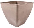 Donica  kwadratowa z kompozytu Eco TAUPE 30x28cm GSFB30.TP