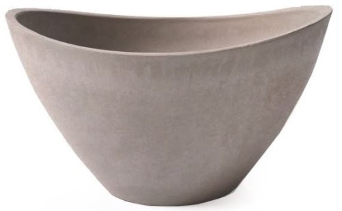 Donica  ŁÓDKA z kompozytu Eco TAUPE 30,5x 22x17 cm  GSYB30.TP 