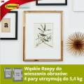 Rzepy COMMAND małe do wieszania obrazów 8szt 