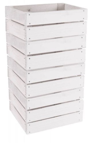 Kwietnik BIAŁY 32x32x60cm TD105.60