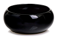 Doniczka ceramiczna misa CZARNA z połyskiem 14cm