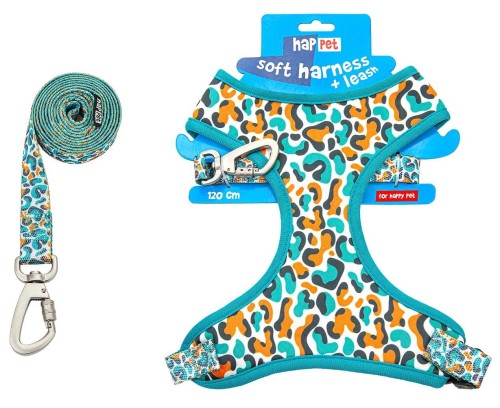Miękkie szelki ze smyczą dla PSA 120cm Happet