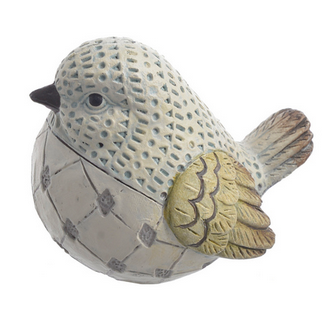 Ptaszek dekoracyjny akrylowy seledynowy 7cm