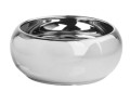 Doniczka ceramiczna misa SREBRNA lustrzana 19cm