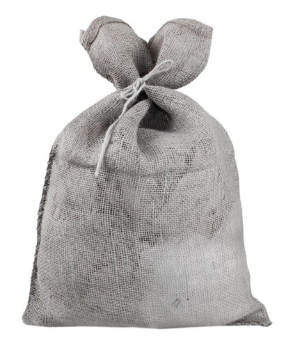 Worek JUTOWY szary ochrona przed mrozem, DEKORACJA 40x60 cm