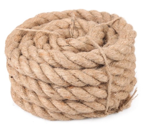 Sznurek jutowy naturalny 10mm x 5m LINKA pleciona