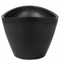 Donica ŁÓDKA z kompozytu 41x30x24cm CZARNA GSYB41.C