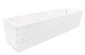 Drewniana skrzynka BIAŁA na kwiaty i zioła 60x18x15 cm