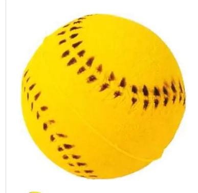 Piłka zabawka 40mm baseball ŻÓŁTA Happet Z713