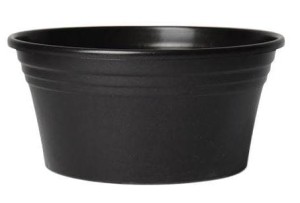 Miska Donica IRYS płaska 15cm GRAFIT