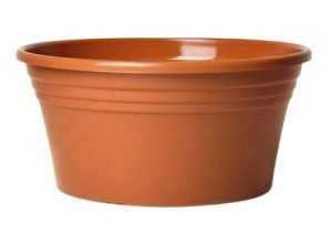 Miska Donica IRYS płaska 14cm TERAKOTA 