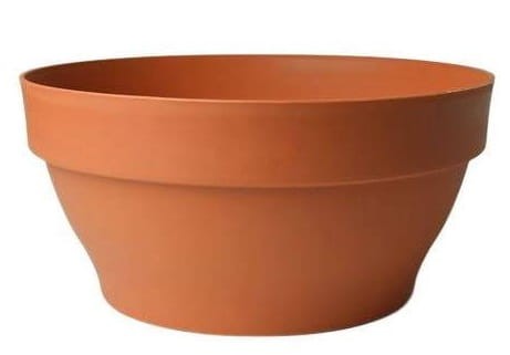 Miska Lawenda 25cm TERAKOTA plastikowa Z RANTEM 