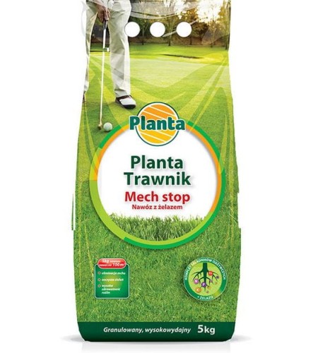 Nawóz na TRAWNIKI mineralny  mech stop 5 KG PLANTA